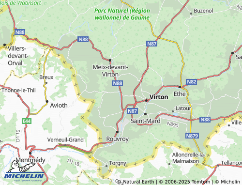 MICHELIN Houdrigny map - ViaMichelin