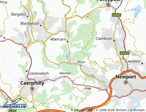 MICHELIN Crosskeys map - ViaMichelin