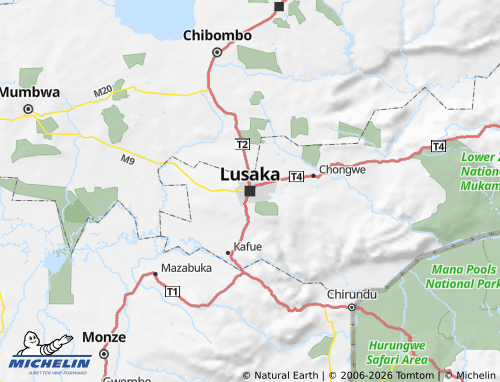Mapa MICHELIN Lusaka - ViaMichelin