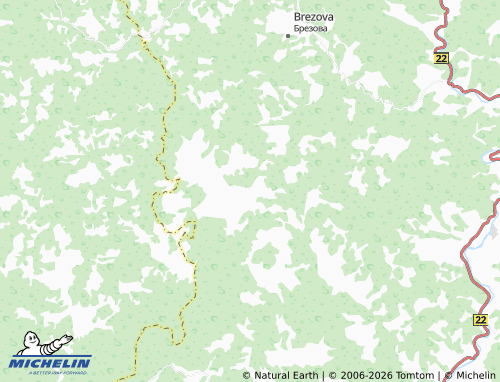 Carte MICHELIN Rudno - ViaMichelin