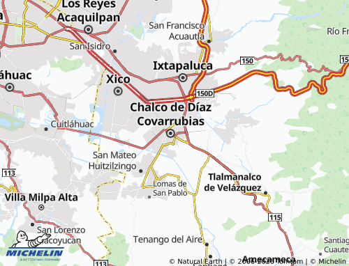 Carte MICHELIN Chalco - ViaMichelin