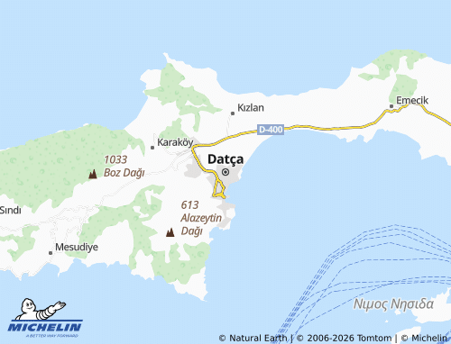 MICHELIN-Landkarte Datca - ViaMichelin