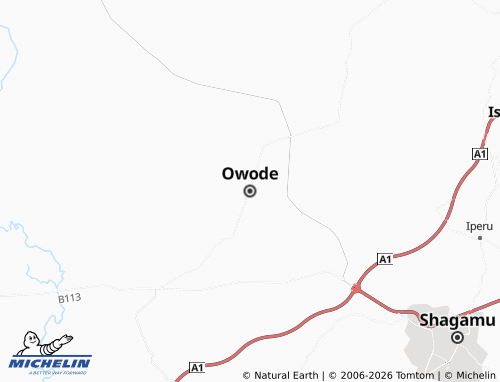 Carte MICHELIN Owode - ViaMichelin