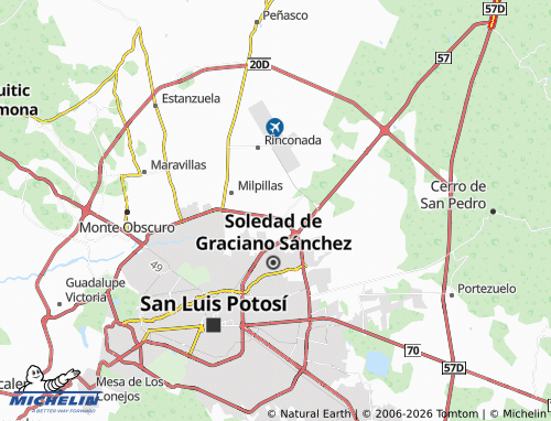 MICHELIN Puerta Real map - ViaMichelin