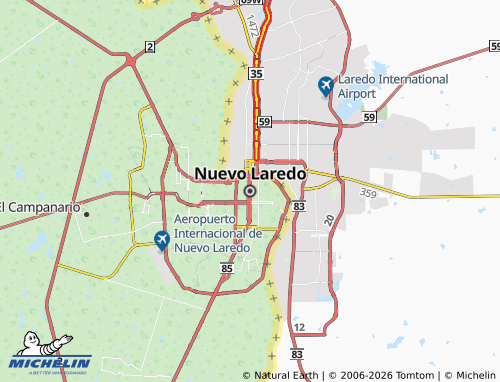 Mapa MICHELIN Nuevo Laredo - ViaMichelin