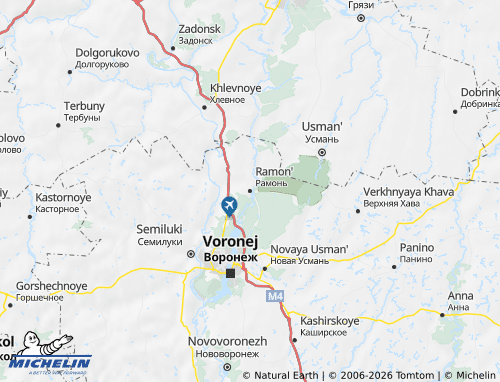Carte MICHELIN Ramonskiy rayon - ViaMichelin