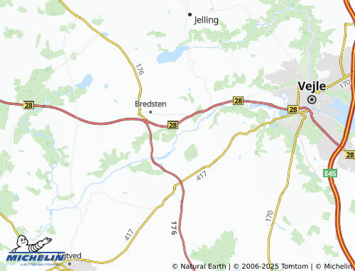 Mappa MICHELIN Haraldskær Fabrik - ViaMichelin