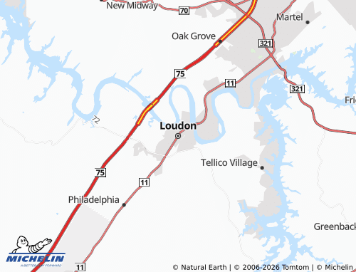 Mappa MICHELIN Loudon - ViaMichelin