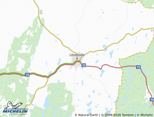 MICHELIN Lönsboda map - ViaMichelin