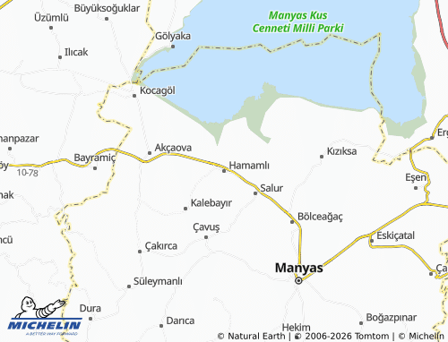 MICHELIN Hamamlı map - ViaMichelin