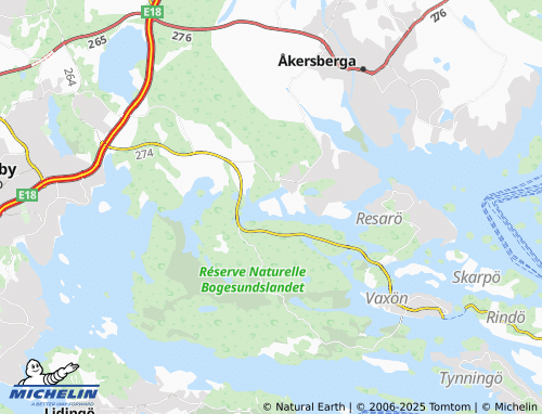 MICHELIN Svavelsön map - ViaMichelin