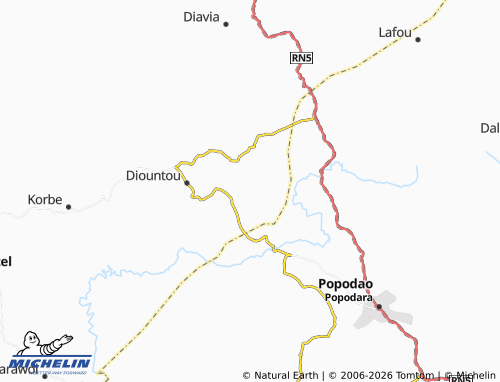 MICHELIN Koregani map - ViaMichelin
