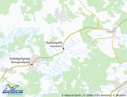 Mappa MICHELIN Kanonychi - ViaMichelin