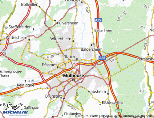 MICHELIN-Landkarte Illzach - ViaMichelin