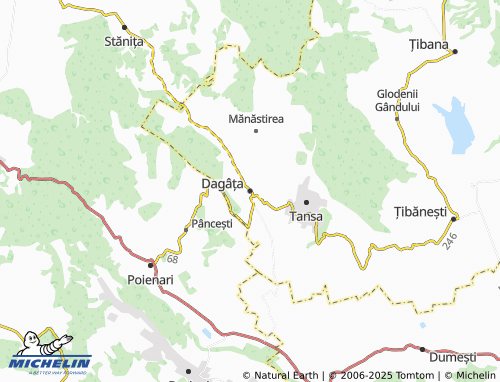 MICHELIN Dagâța map - ViaMichelin