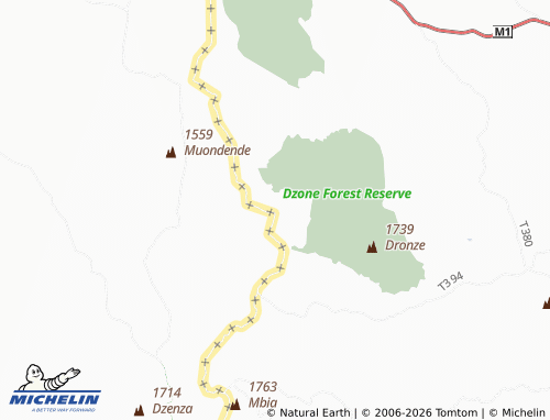 Mapa MICHELIN Dzinganda - ViaMichelin