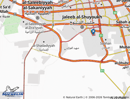 MICHELIN Suhayed Al Awazim map - ViaMichelin