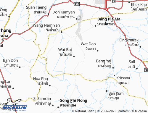MICHELIN Wat Bot map - ViaMichelin
