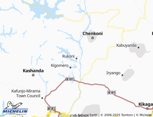 MICHELIN Rukoni map - ViaMichelin