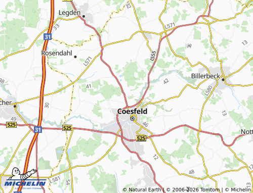 MICHELIN Brink map - ViaMichelin