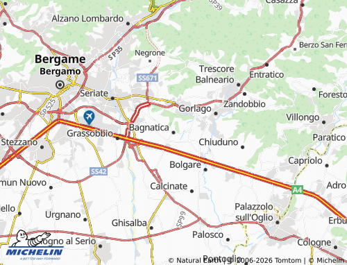 MICHELIN Bagnatica map - ViaMichelin