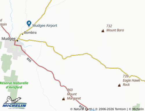 Mapa MICHELIN Mount Knowles - ViaMichelin
