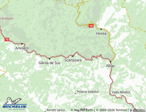 MICHELIN Scărișoara map - ViaMichelin