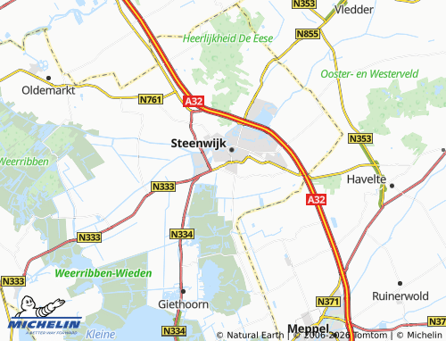 Carte MICHELIN Zuidveen - ViaMichelin