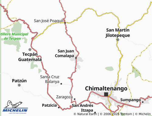 Kaart MICHELIN San Juan Comalapa - ViaMichelin