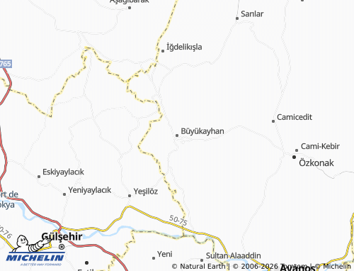 Mappa MICHELIN Büyükayhan - ViaMichelin