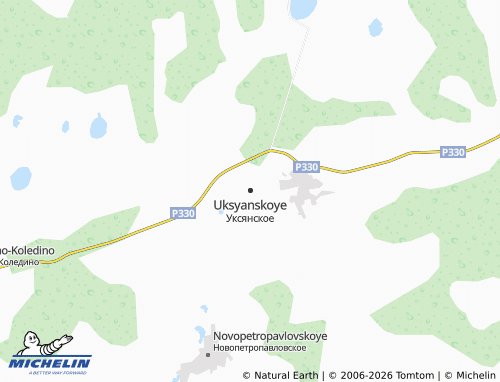 MICHELIN-Landkarte Uksyanskoye - ViaMichelin