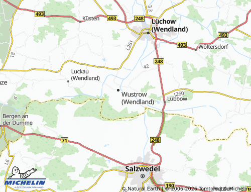 MICHELIN Blütlingen map - ViaMichelin
