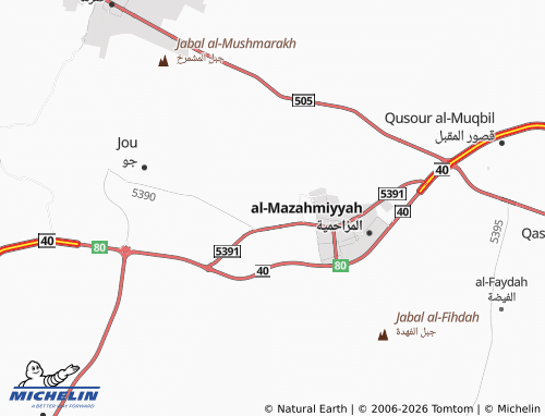 MICHELIN-Landkarte al-Ghatghat - ViaMichelin