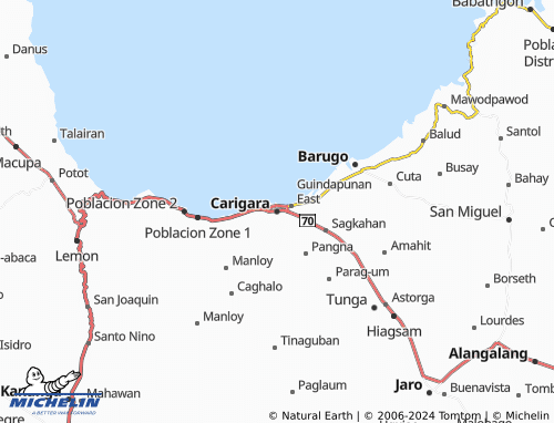 MICHELIN Carigara map - ViaMichelin