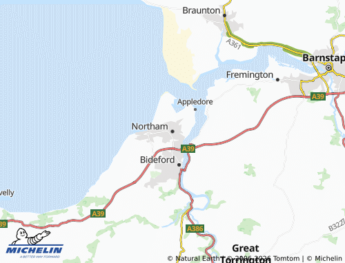MICHELIN Northam map - ViaMichelin