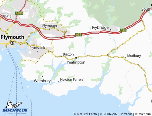 Mappa MICHELIN Yealmpton - ViaMichelin