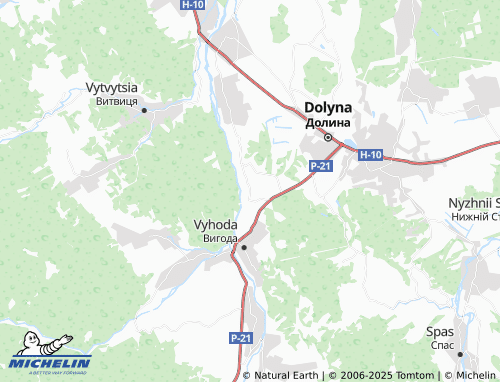 MICHELIN Novoselytsia map - ViaMichelin