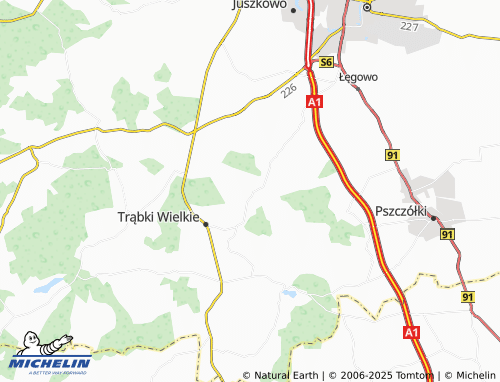 Mapa MICHELIN Trąbki Małe - ViaMichelin