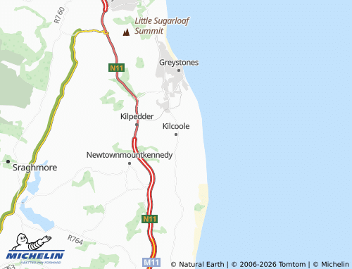 MICHELIN Kilcoole map - ViaMichelin
