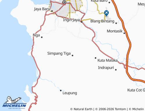 Mapa MICHELIN Simpang Tiga - ViaMichelin