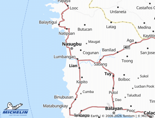 MICHELIN Lumbangan map - ViaMichelin