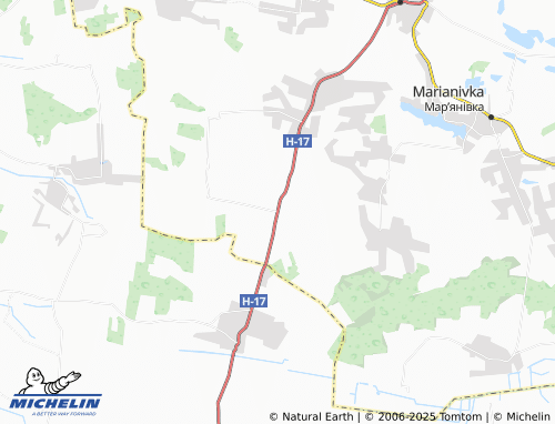 MICHELIN-Landkarte Zhuravnyky - ViaMichelin