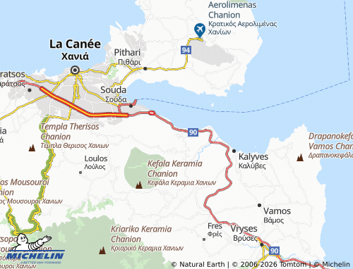 Carte MICHELIN Megala Chorafia - ViaMichelin
