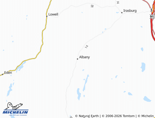 Mappa MICHELIN Albany - ViaMichelin