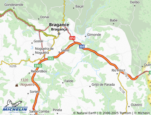 MICHELIN Alfaião map - ViaMichelin