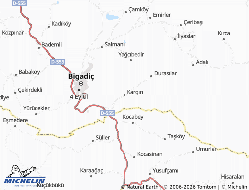 MICHELIN Kargın map - ViaMichelin