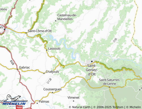 MICHELIN Cabanac map - ViaMichelin
