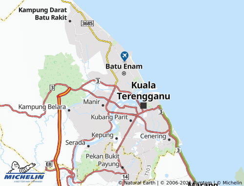 MICHELIN Kampung Tebauk map - ViaMichelin