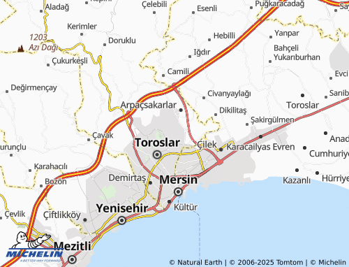 MICHELIN Halkkent map - ViaMichelin