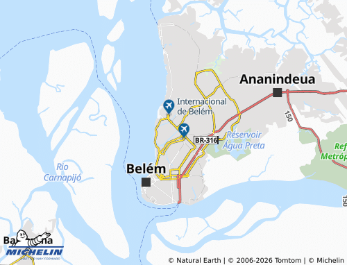 MICHELIN Maracangalha map - ViaMichelin